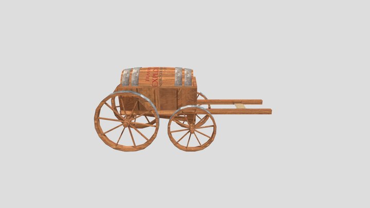 Barrel Carriage 3D Model