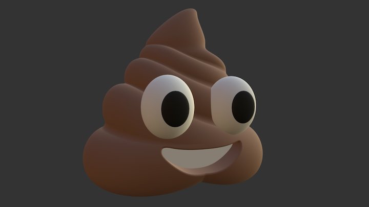 3d Poop Emoji 3D Model