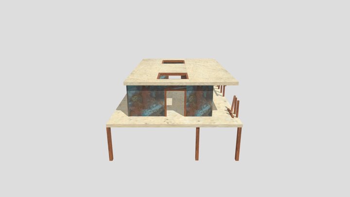 industrial house 3D Model