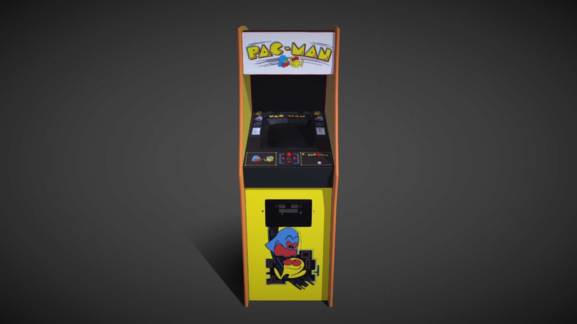 Pacman Arcade Machine - 3D model by Trishen (@trishen_ramjass) [abab064 ...