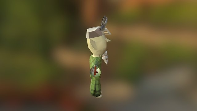Low poly WIzard 3D Model