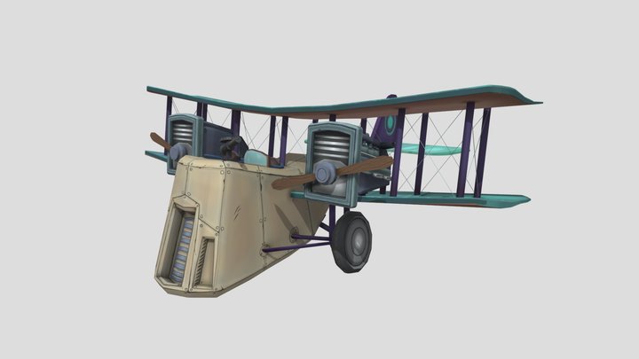 WW1 Plane 3D Model