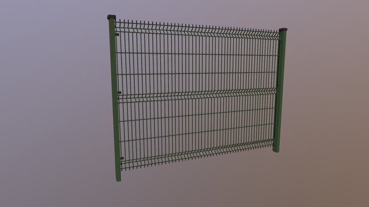 Fence Green - VASTIE 3D Model
