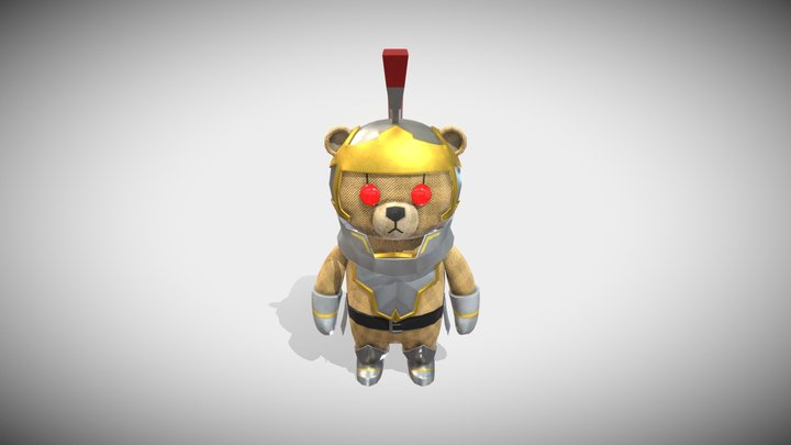 Bear soldier 3D Model