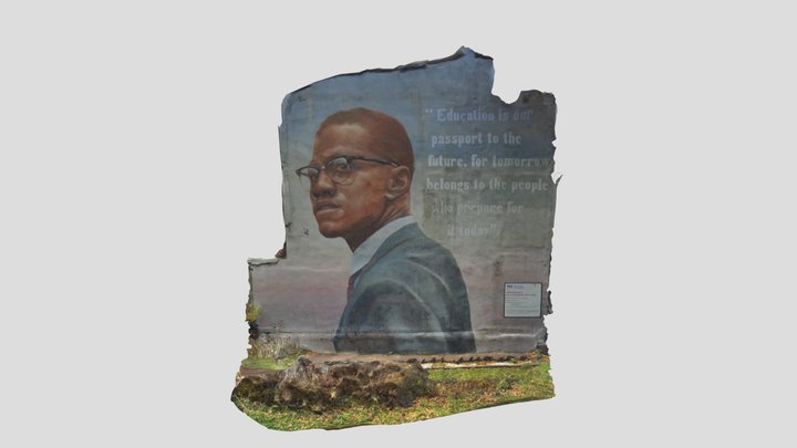 Malcolm X 3D Model