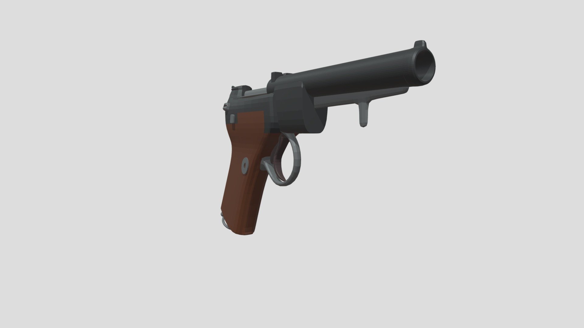 old age low poly pistol