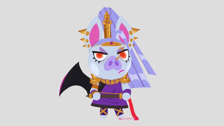 Animal Crossing Megaera (from Hades) Fanmodel 3D Model