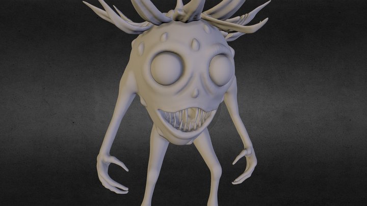 Monster Sculpt - Strawberry 3D Model