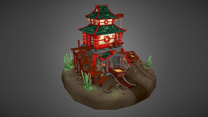 Chinese Mine - Stylized Game Art 3D Model