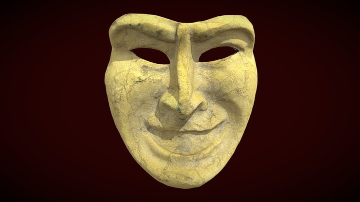 Venetian Style Mask 3D Model