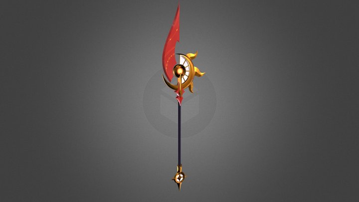 Hecarim's glaive 3D Model