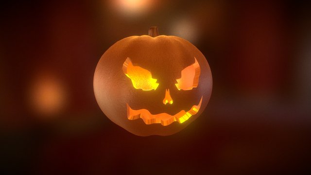 Halloween Pumpkin 3D Model