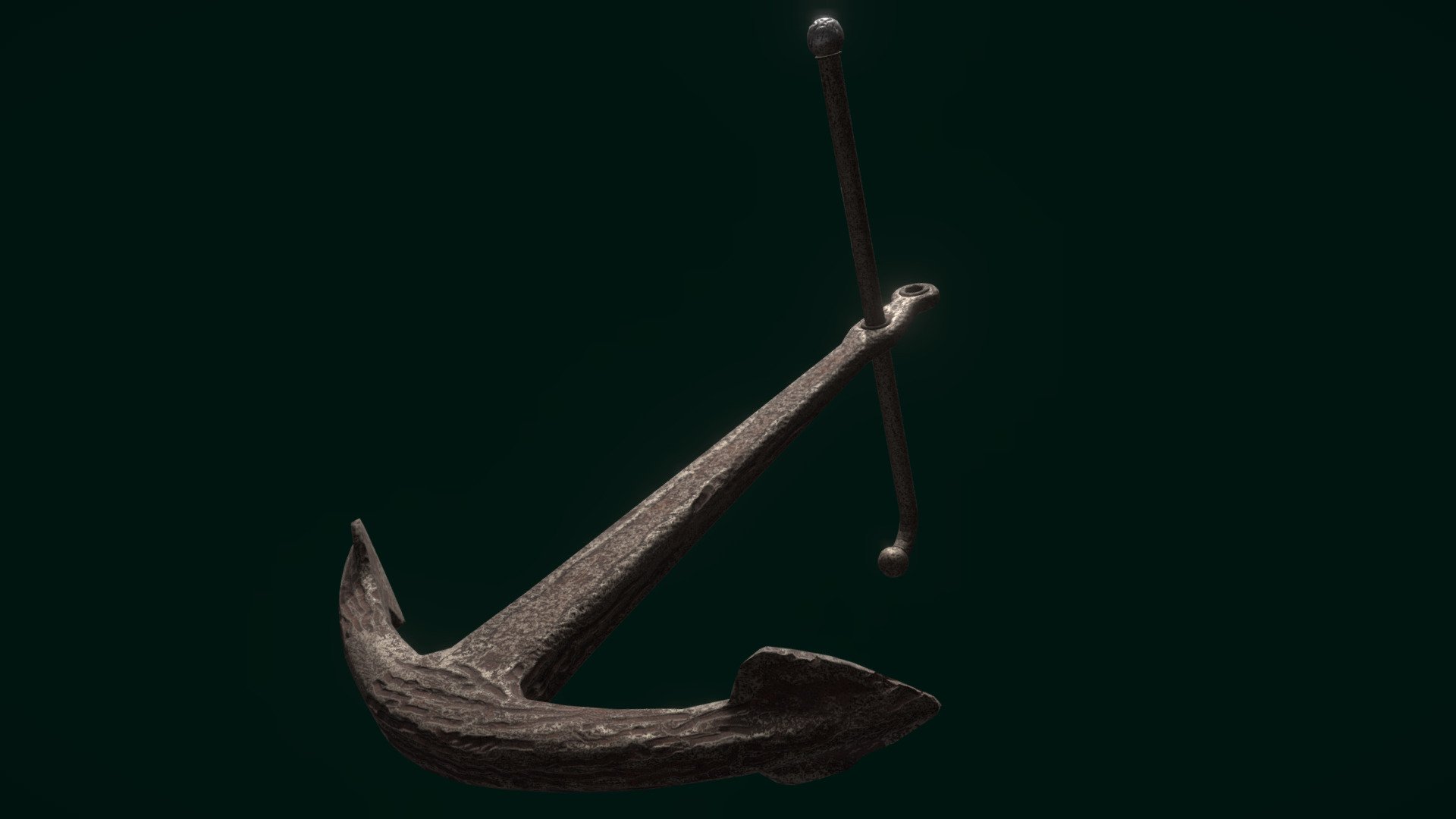 Old rusted anchor