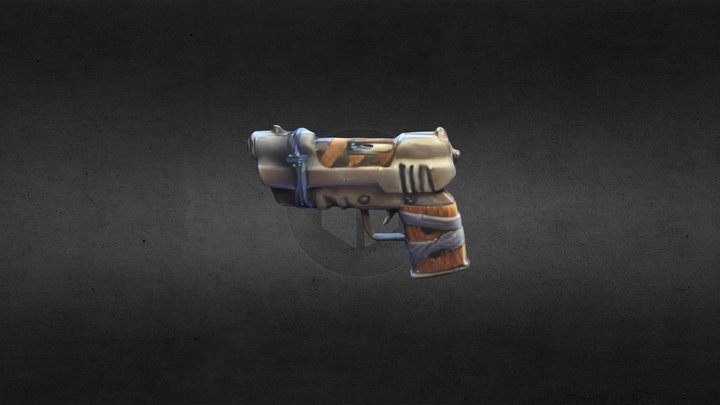 STYLIZED GUN | HIGH POLY 3D Model