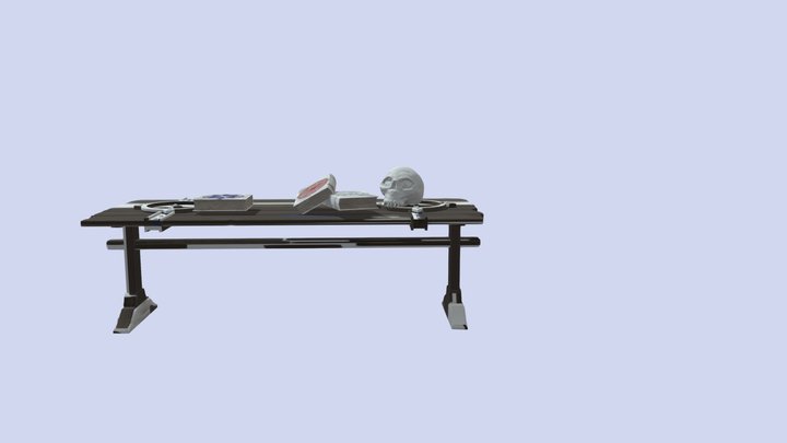 August Table 3D Model