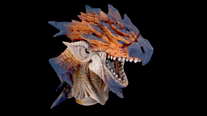 Rathalos Head - Monster Hunter 3 3D Model