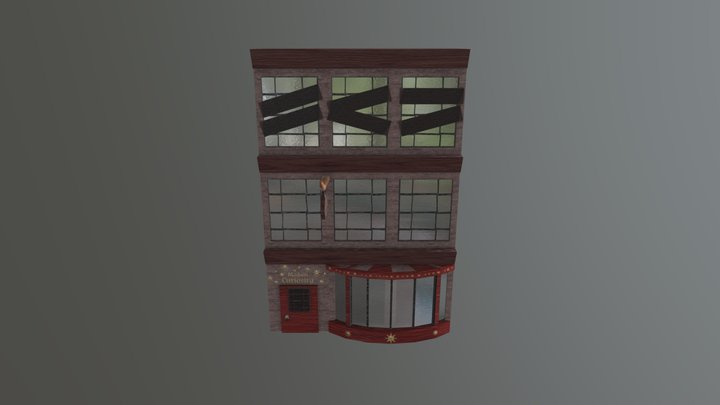Madam Curiosity shopfront 3D Model