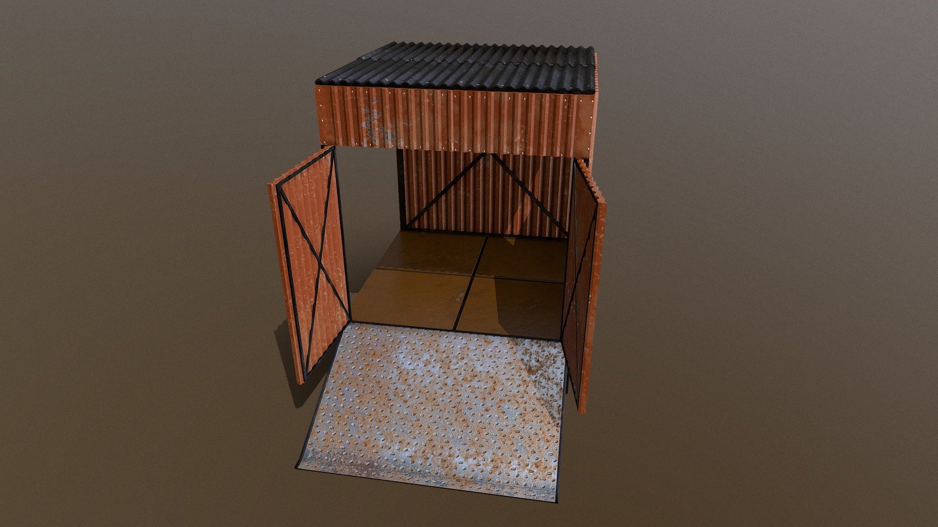 Metal Modular Shack - Download Free 3D model by chaschinkaa [abbbd48 ...