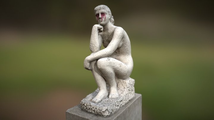 Sitting woman - Sculpture – Modello 3D gratuito STL