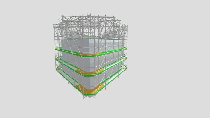 Yacht scaffold systems containment 3D Model