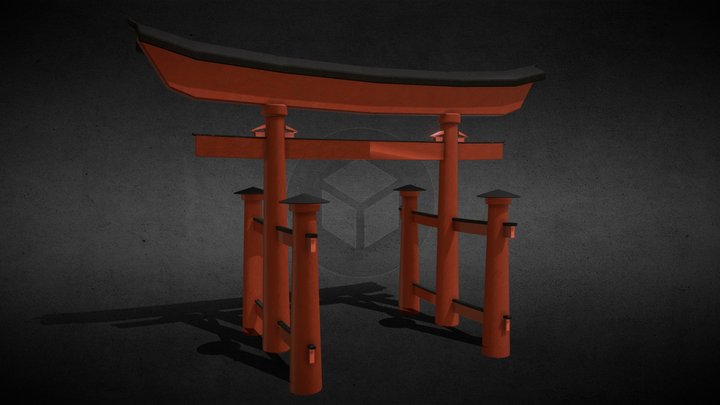 Torii gate 3D Model