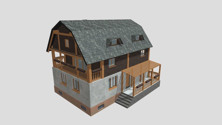 Czech cottage 3D Model