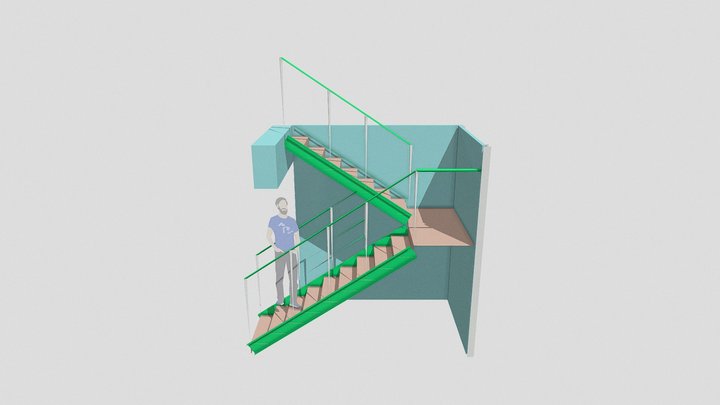 Escada Santo André 3D Model