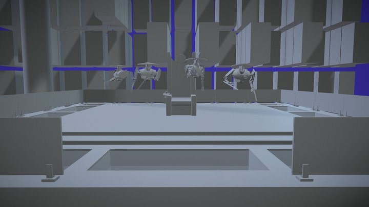 Mad genius "loft" (stage 2, full scene) 3D Model