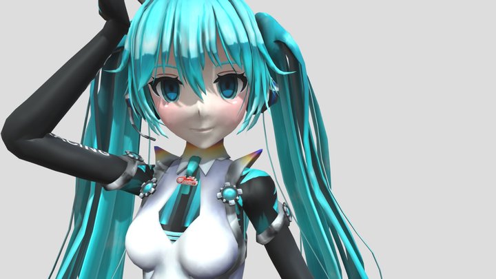 Miku-hatsune-race-tda 3D Model