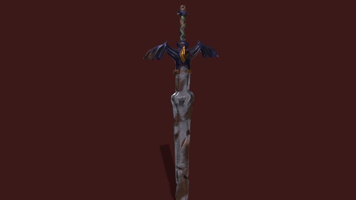 Broken Master Sword {BOTW} 3D Model