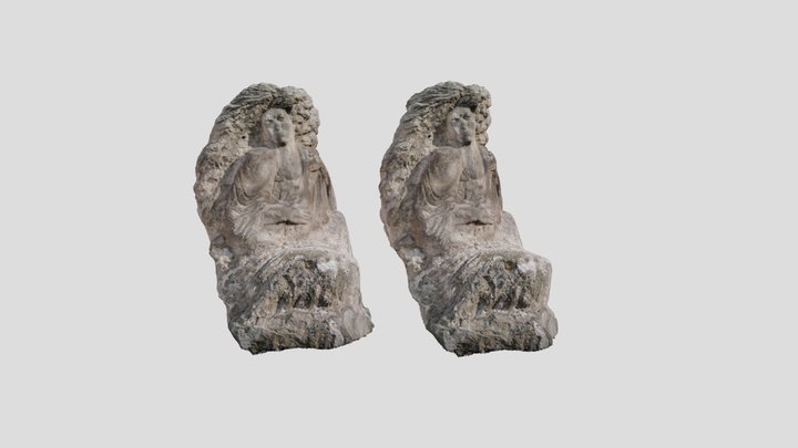 Statue in Bishkek city, Kyrgyzstan, Asia 3D Model