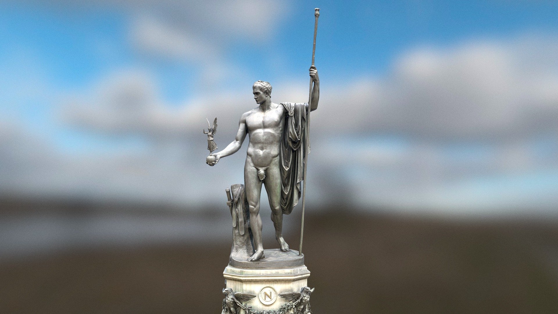 Napoleon as Mars the Peacemaker — Sketchfab embed 3D viewer