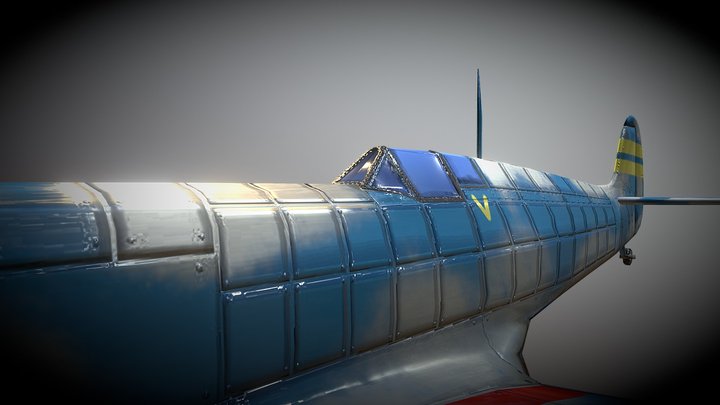 Armoured Cloud Surfer V 3D Model