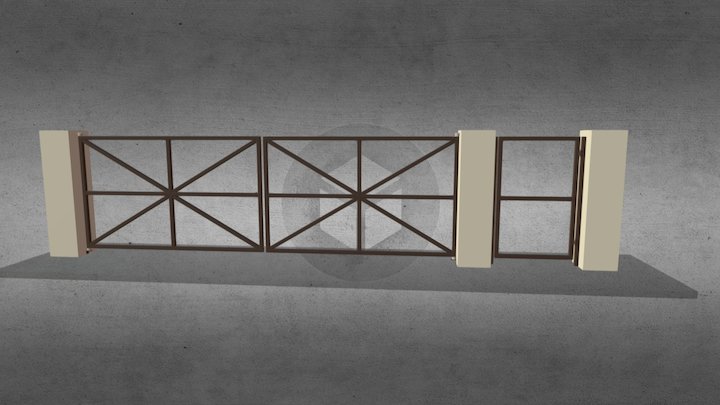Ворота и калитка 3D Model