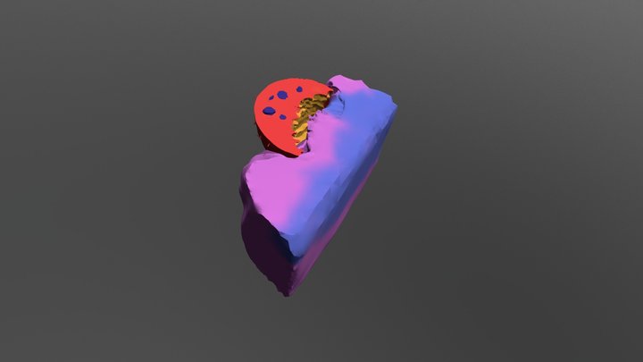 Osteoclast Eroding Osteoid Substance 3D Model