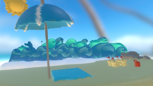 Beach Diorama (edited) 3D Model