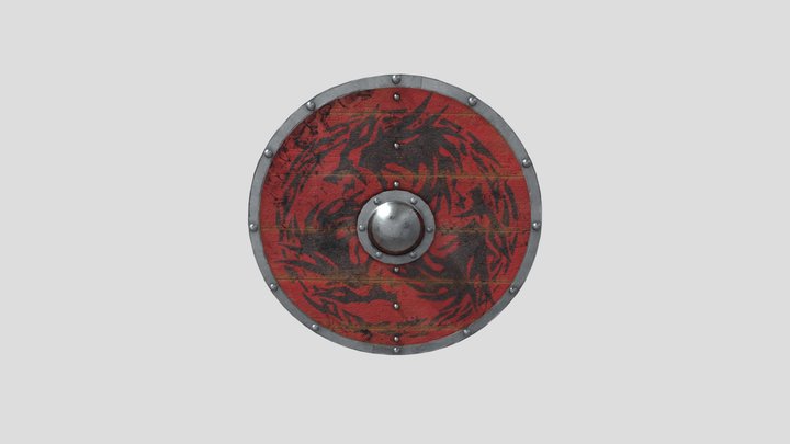Viking Shield 3D Model