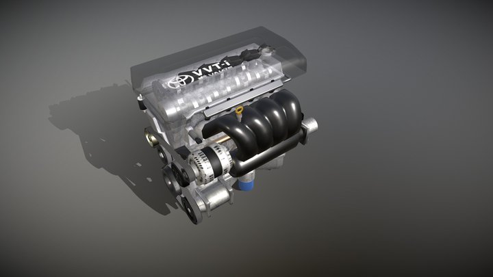 1zzFe engine (motor) 3D Model