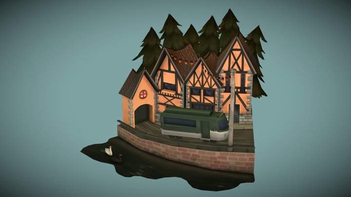 Freiburg Diorama 3D Model