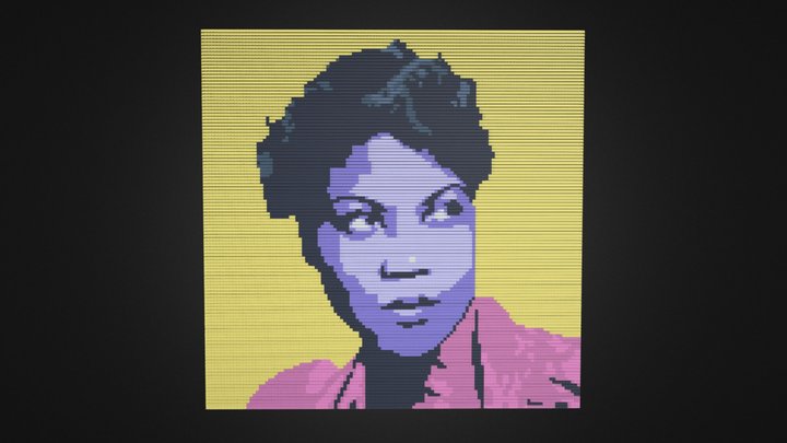 Sister Rosetta Tharpe Post It 3D Model