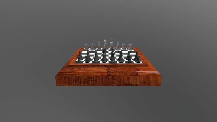 Chess Set 3D Model