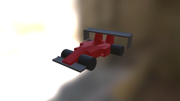 Race Car Finished 3D Model