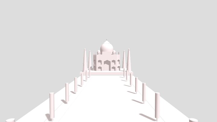 Taj Mahal 3D Model