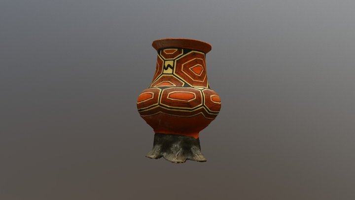 Canelos Quichua Ceramic, Tapir Foot 3D Model
