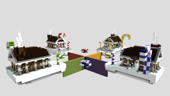 Bridge Map - Gingerbread 3D Model