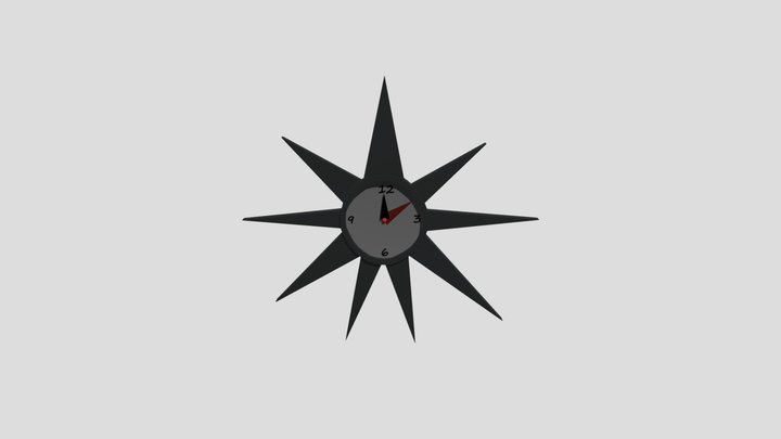 HN Concept Art - Clock Star 3D Model