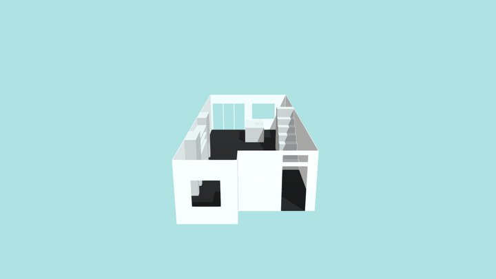 Living Area Mock Up 3D Model