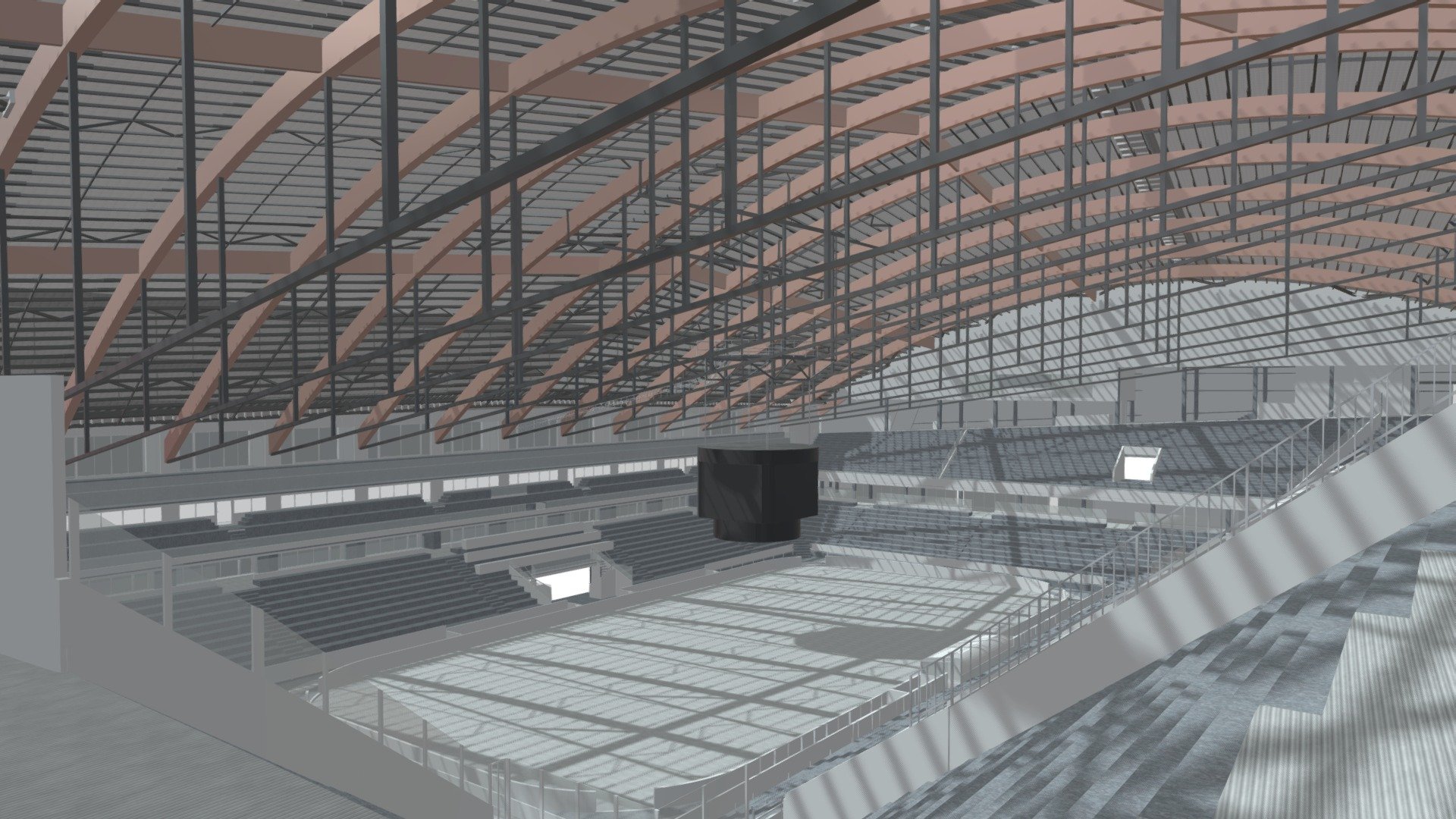 Bern BE, PostFinance-Arena — Sketchfab embed 3D viewer