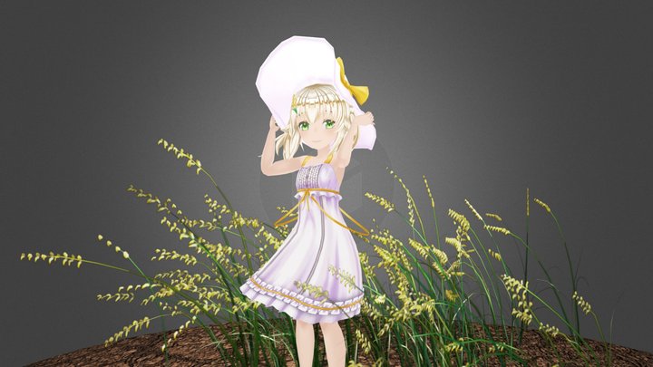 Dong-Jin Rice-hime 3D fanart 3D Model