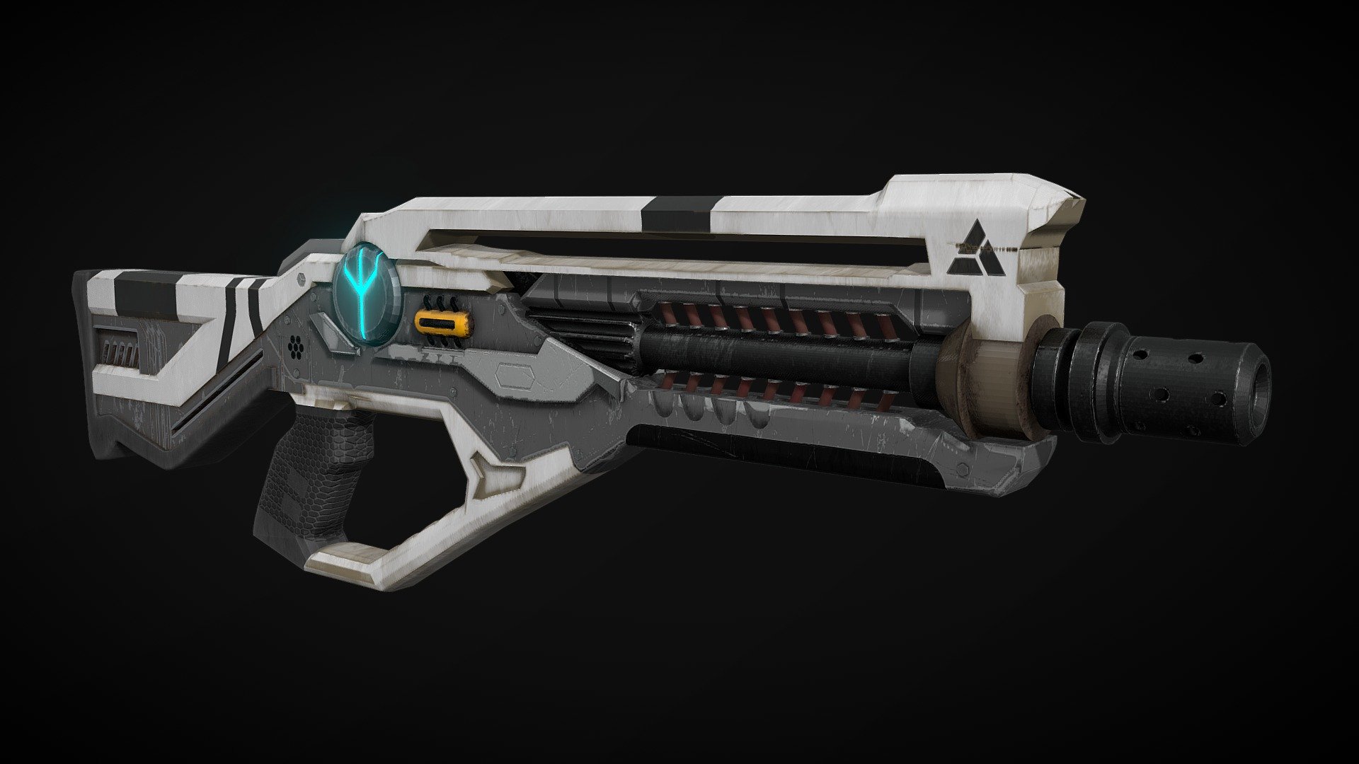 Sci-Fi Assault Rifle (Fusion Core) - Download Free 3D model by Jett